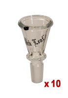 Black Leaf Glass Bowl Conical Black Leaf Glass Bowl Conical