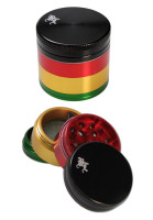 Aluminium Grinder 4-part Rasta Aluminium Grinder 4-part Rasta