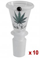 Black Leaf Glaskopf konisch sandgestrahlt Black Leaf Glaskopf konisch sandgestrahlt