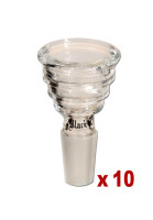 Black Leaf Glass Bowl steps Black Leaf Glass Bowl steps