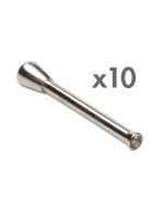 Chromröhrchen mit Kopf Chromröhrchen mit Kopf