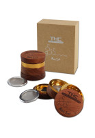 Black Leaf THC Al./Wooden Grinder 4-part Black Leaf THC Al./Wooden Grinder 4-part