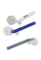 Black Leaf Glaspfeife für Öl gebogen Black Leaf Glaspfeife für Öl gebogen