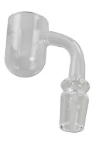 Black Leaf Quartz Banger with Pearl Black Leaf Quartz Banger with Pearl