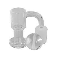 Black Leaf Terp Slurper Quartz Banger with Bowl Black Leaf Terp Slurper Quartz Banger with Bowl