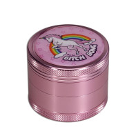 Black Leaf Grinder 4-part Bitch Bong pink Black Leaf Grinder 4-part Bitch Bong pink