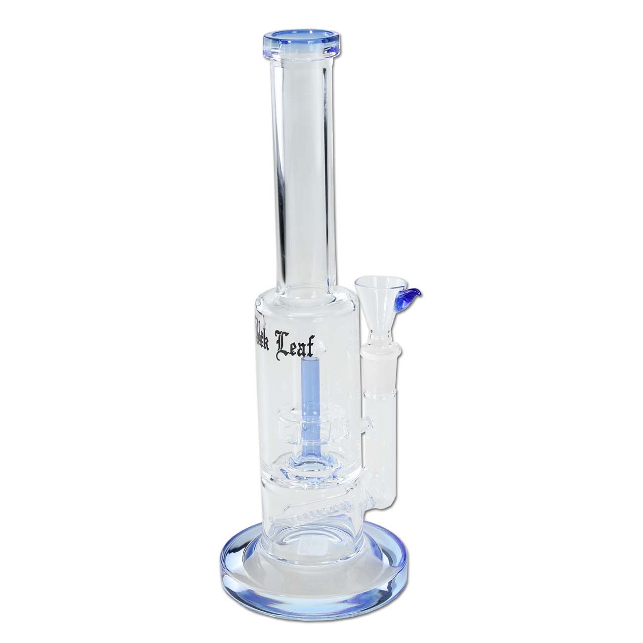 Black Leaf Perkolator Bong - 31cm Borosilikatglas Mit Ice Dornen & Kuppelperkolator