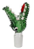 Glaskopf Krokodil grün Glaskopf Krokodil grün