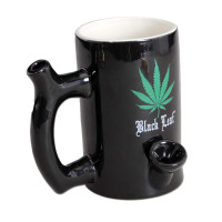 Black Leaf Becherbong Wake+Bake aus Keramik Black Leaf Becherbong Wake+Bake aus Keramik