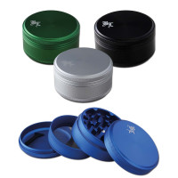 Black Leaf Alu Grinder 4-tlg. matt Black Leaf Alu Grinder 4-tlg. matt