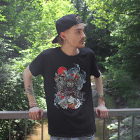 Black Leaf T-shirt RONIN + GEISHA Black Leaf T-shirt RONIN + GEISHA