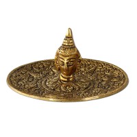 Incense Holder Metal BUDDHA HEAD Incense Holder Metal BUDDHA HEAD