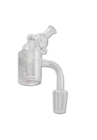 Black Leaf Quartz Banger Spinner Cap + 2 Pearls Black Leaf Quartz Banger Spinner Cap + 2 Pearls