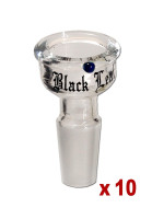 Black Leaf Glaskopf flach Black Leaf Glaskopf flach