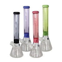 BLAZE Sandblast Beaker Bong Ice BLAZE Sandblast Beaker Bong Ice