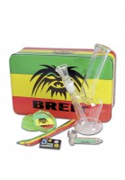 BREIT Minibong Set mit Grinder und Purpfeife BREIT Minibong Set mit Grinder und Purpfeife