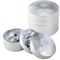 Black Leaf DIAMOND Grinder 3-tlg. silbern Black Leaf DIAMOND Grinder 3-tlg. silbern