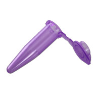 Reaktionsgefäß 0,5ml mit anhängendem Deckel lila Reaktionsgefäß 0,5ml mit anhängendem Deckel lila