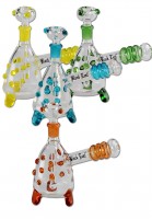 Black Leaf Glaspfeife mit Standfüßen Black Leaf Glaspfeife mit Standfüßen