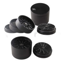 Black Leaf Masher Aluminium Grinder 4-tlg. schwarz Black Leaf Masher Aluminium Grinder 4-tlg. schwarz