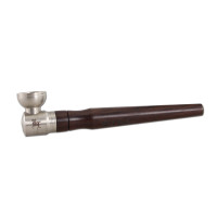 Black Leaf Deluxepipe mit Edelstahlkopf L Black Leaf Deluxepipe mit Edelstahlkopf L